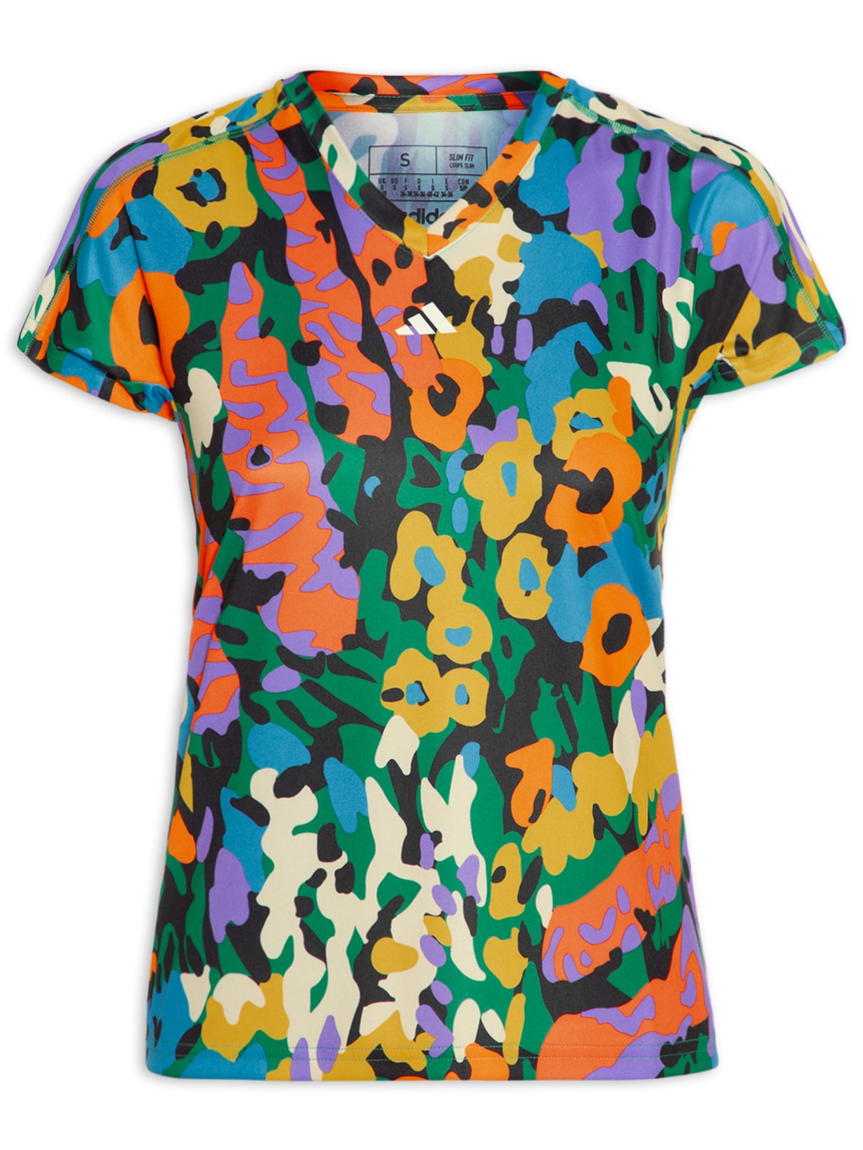 Camiseta Feminina Essentials Aop Azul Adidas