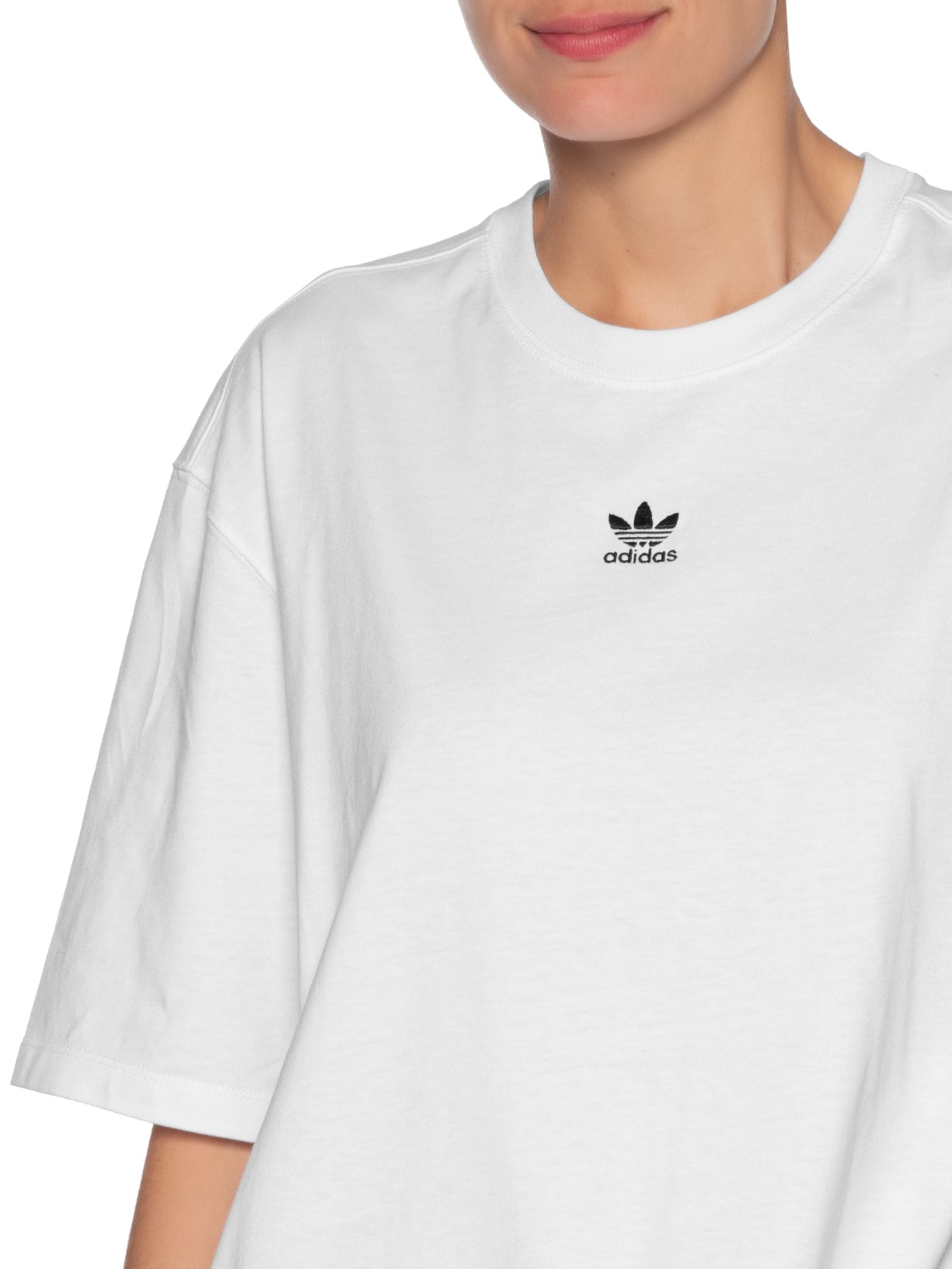 Camiseta Feminina Essentials Boyfriend Branco Adidas Originals