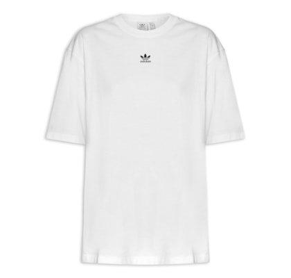 Camiseta Feminina Essentials Boyfriend - Branco