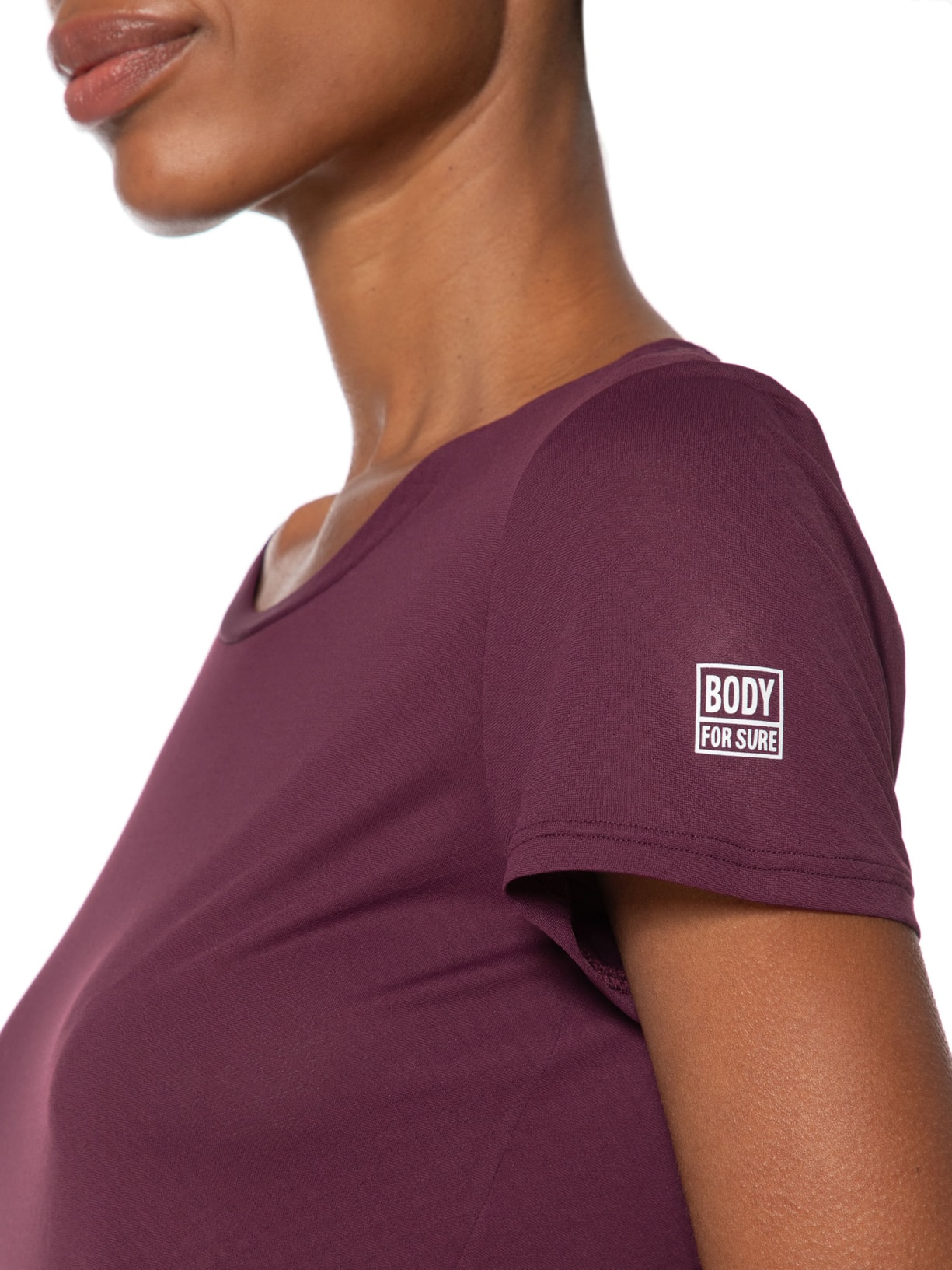 Camiseta Feminina Essentials Vinho Body For Sure