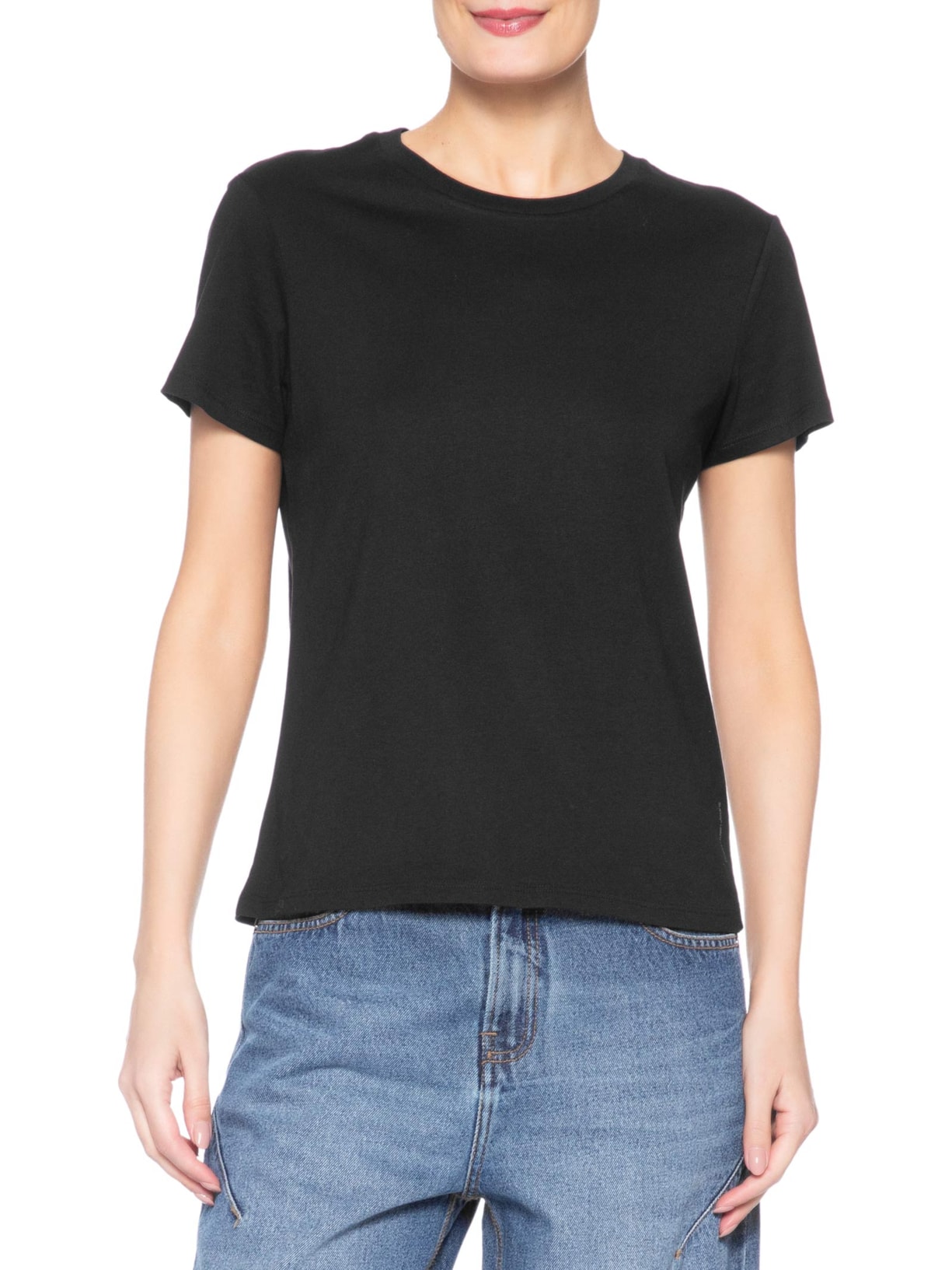 Camiseta Feminina Essentials – Preto Calvin Klein Jeans