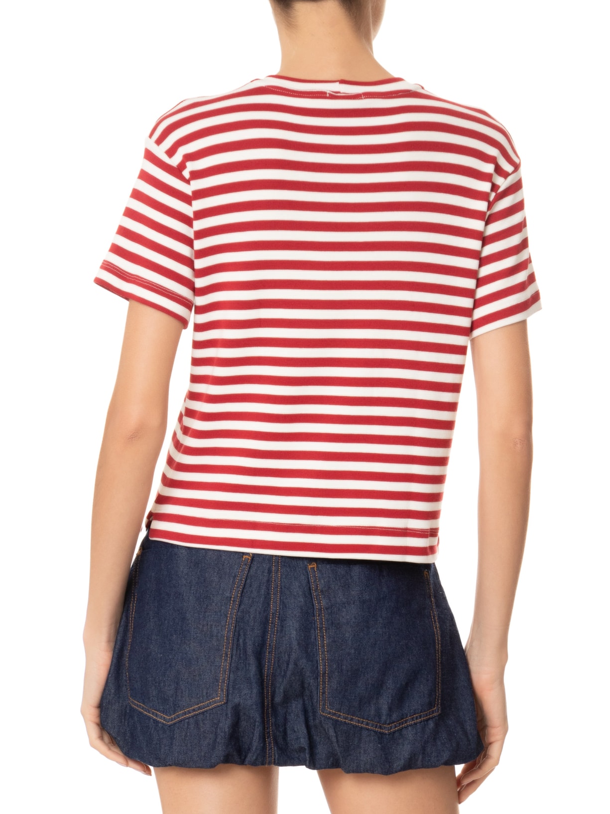 Camiseta Feminina Estampa Listra Entardecer Vermelho Dress To