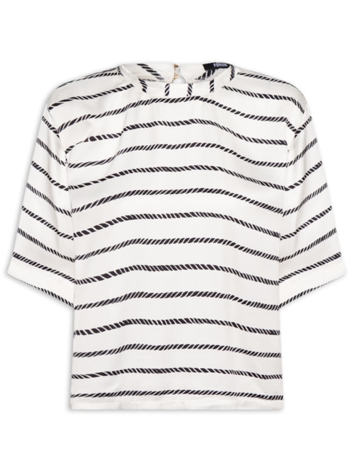 Camiseta Feminina Estampada – Branco