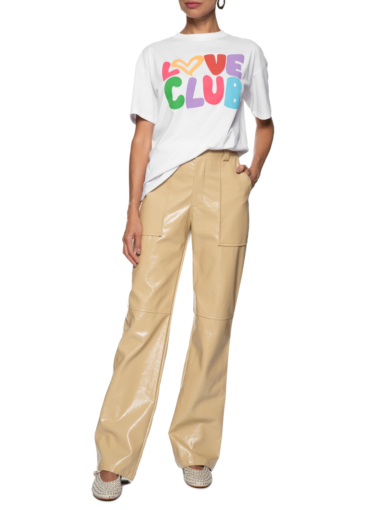 Camiseta Feminina Estampada Branco Market 33