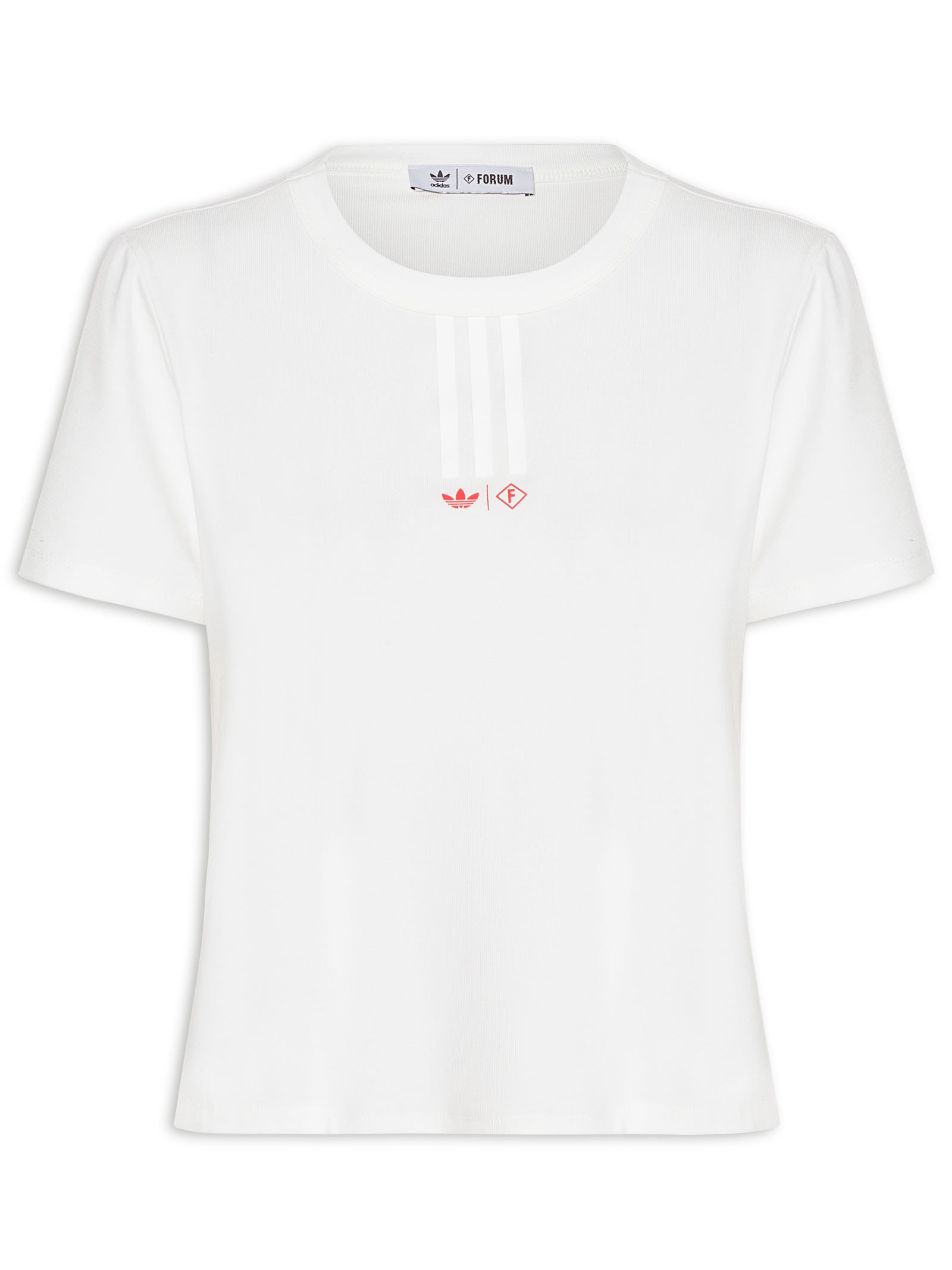 Camiseta Feminina Estampada - adidas x FORUM - Off White