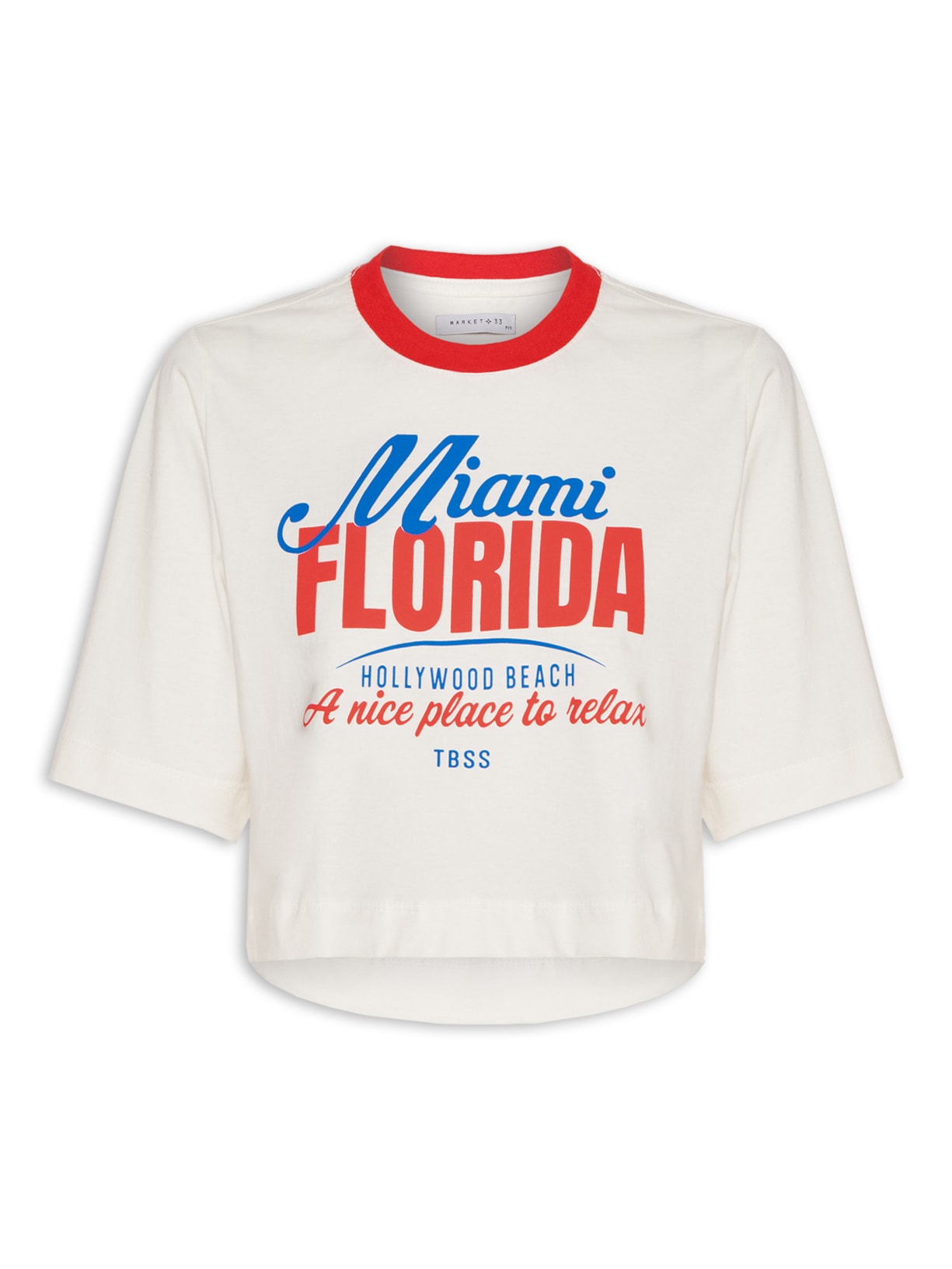 Camiseta Feminina Estampada - Off White