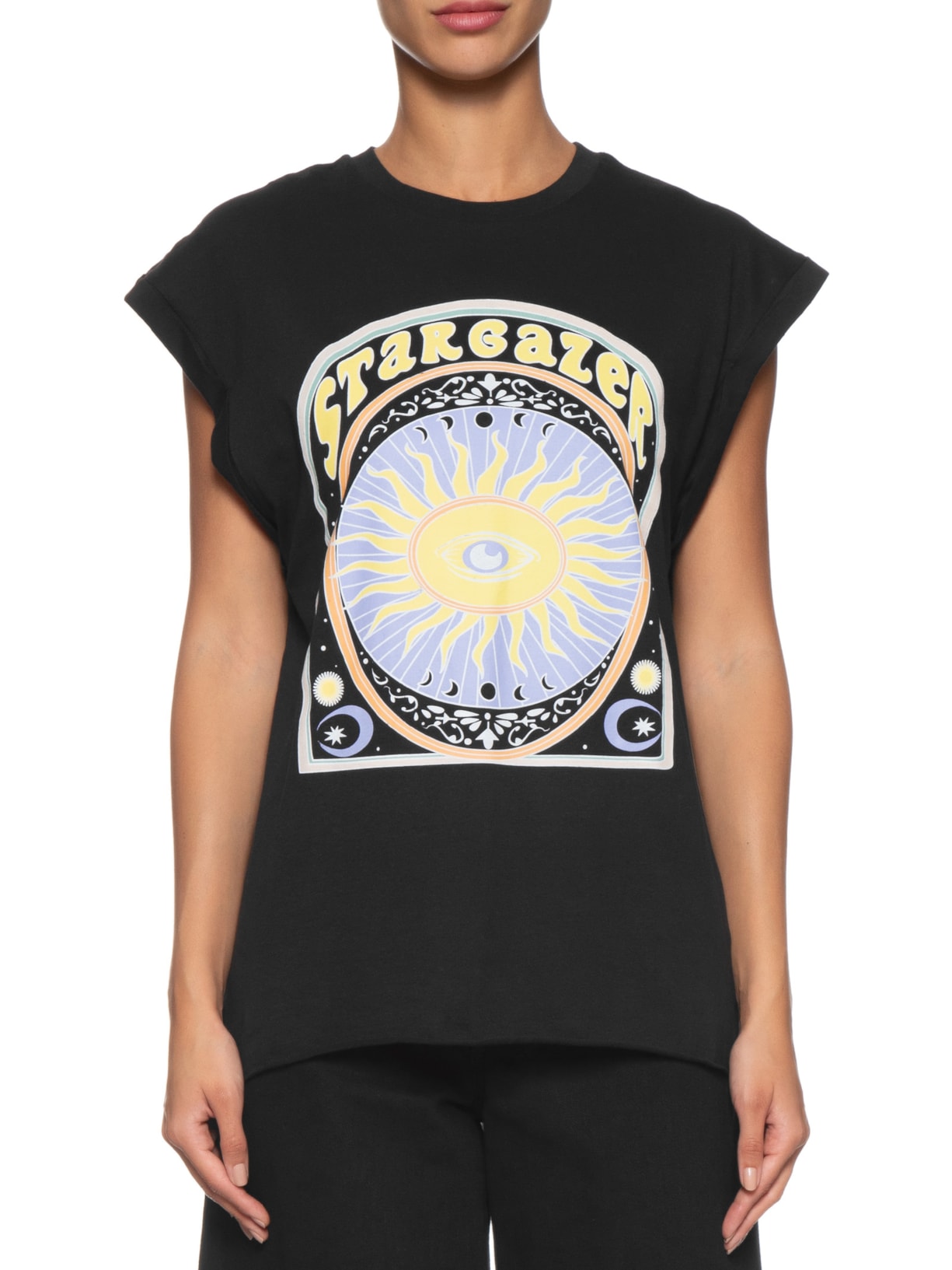 Camiseta Feminina Estampada Preto Market 33