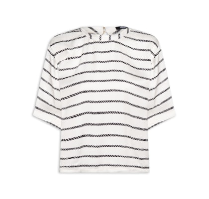 Camiseta Feminina Estampada – Branco