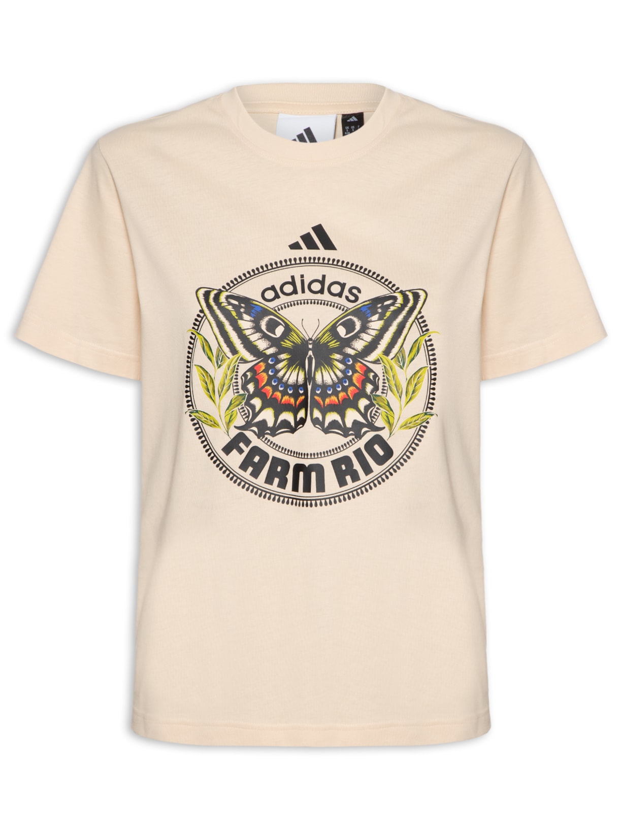 Camiseta Feminina Farm Gfx - Bege