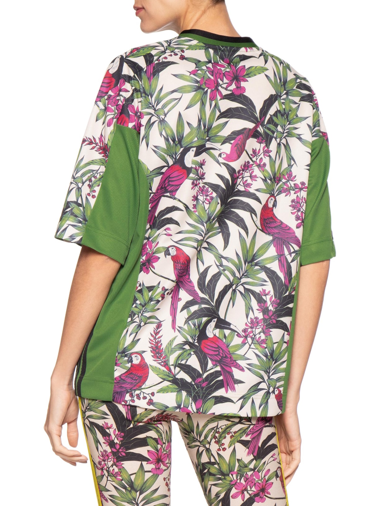 Camiseta Feminina Farm Prm Verde Adidas + Farm