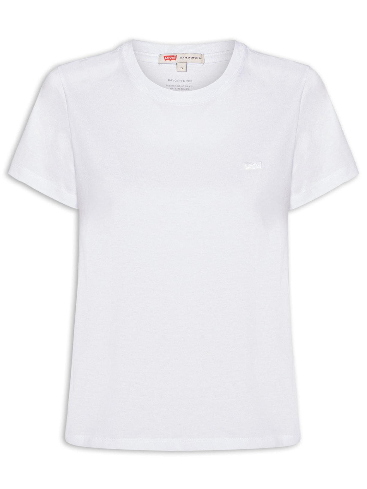 Camiseta Feminina Favorite Cotton Tee Branco Levi's