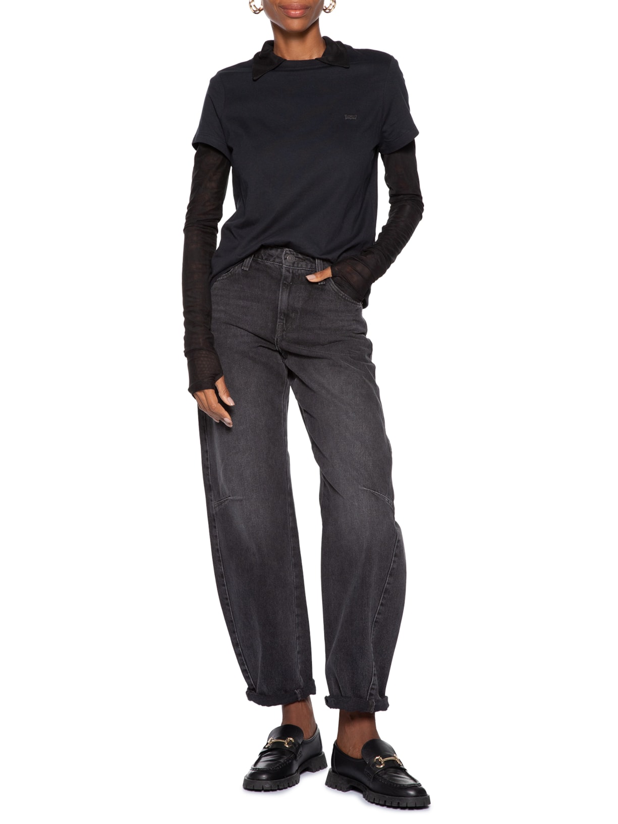 Camiseta Feminina Favorite Cotton Tee Preto Levi's