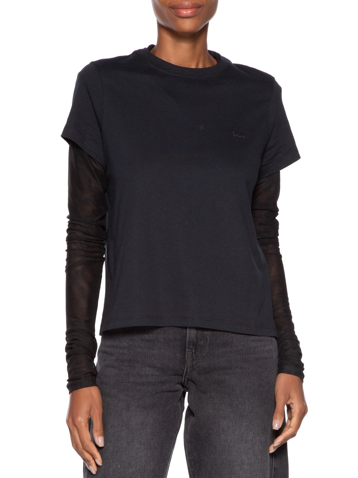 Camiseta Feminina Favorite Cotton Tee Preto Levi's
