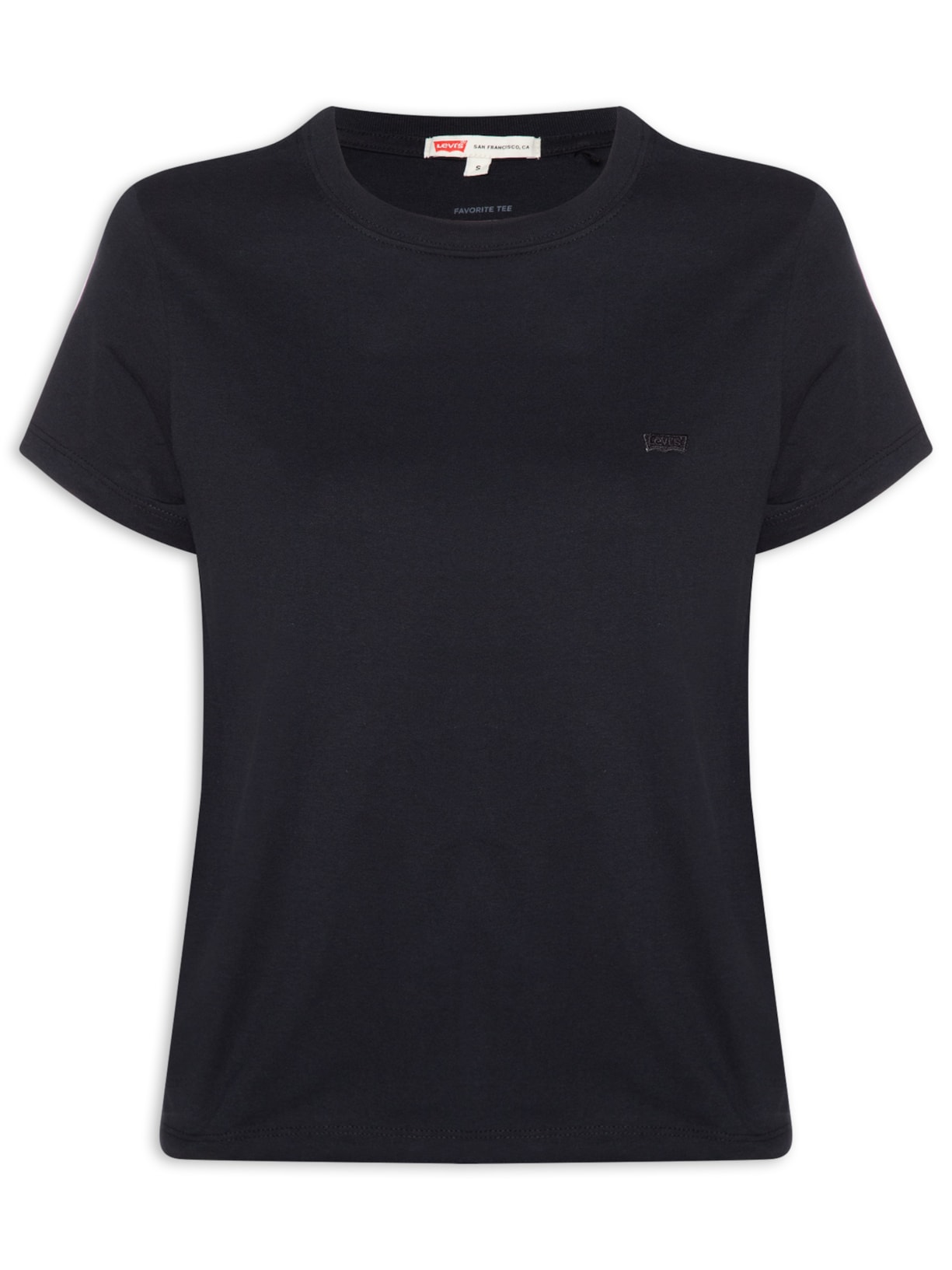 Camiseta Feminina Favorite Cotton Tee Preto Levi's