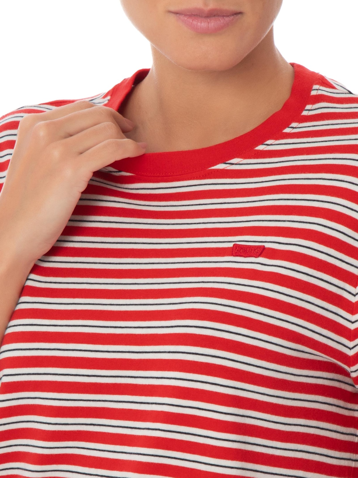 Camiseta Feminina Favorite Cotton Tee Vermelho Levi's