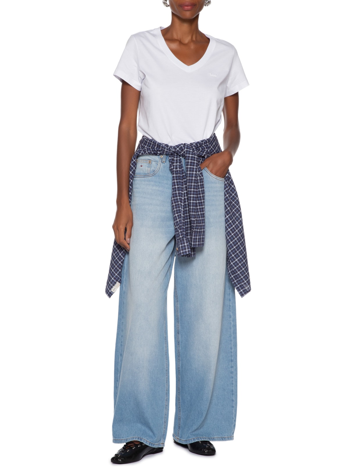 Camiseta Feminina Favorite V-Neck  Branco Levi's