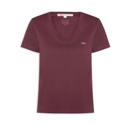 Camiseta Feminina Favorite V-Neck HM - Vermelho