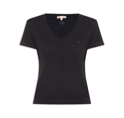 Camiseta Feminina Favorite V-Neck - Preto