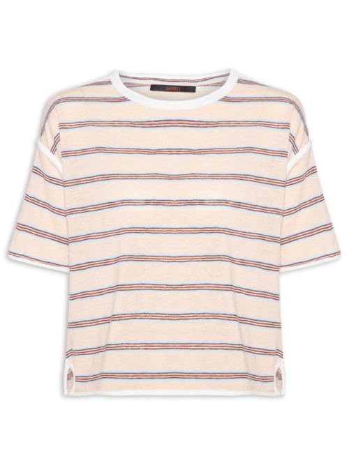 Camiseta Feminina Fio Tinto Essence - Bege