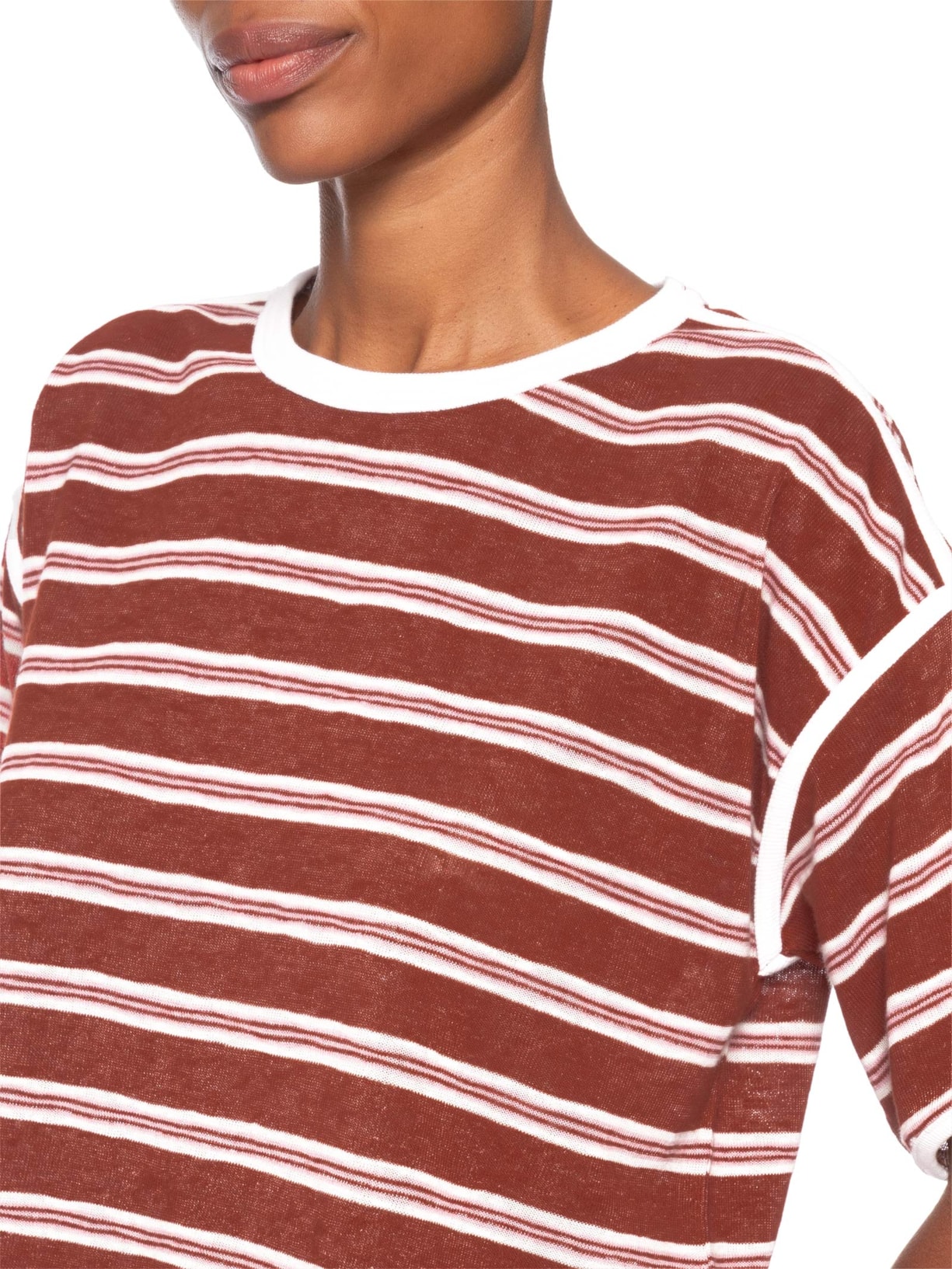 Camiseta Feminina Fio Tinto Essence Vermelho Animale