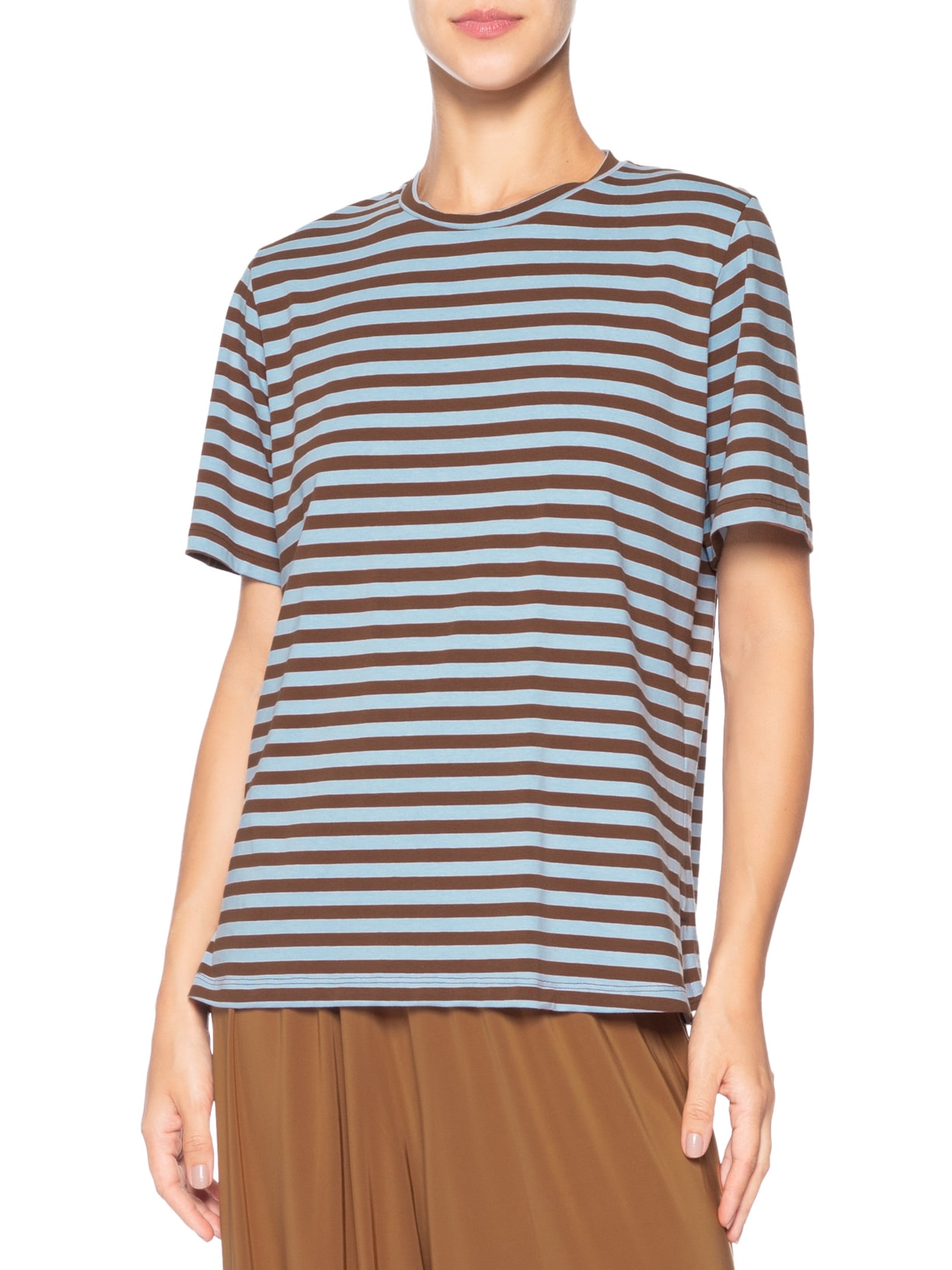 Camiseta Feminina Fio Tinto Marrom Animale