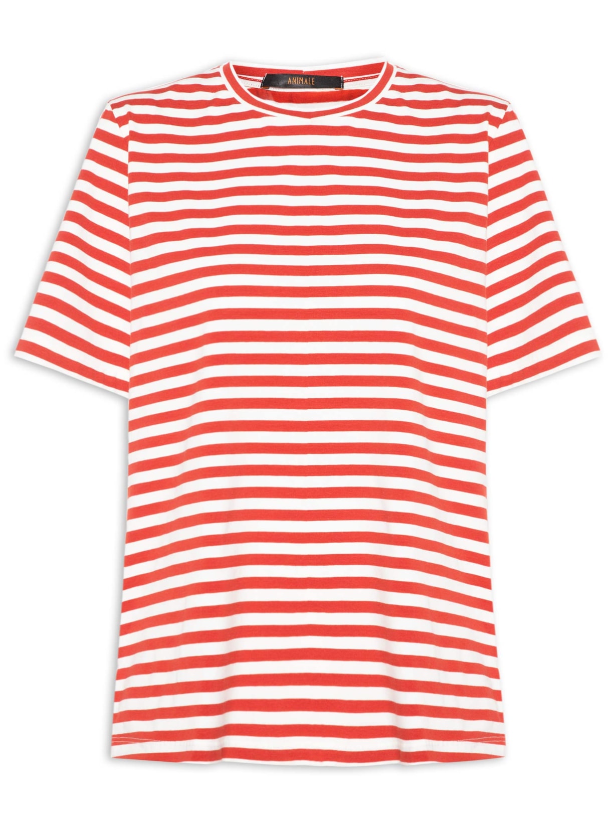 Camiseta Feminina Fio Tinto Vermelho Animale