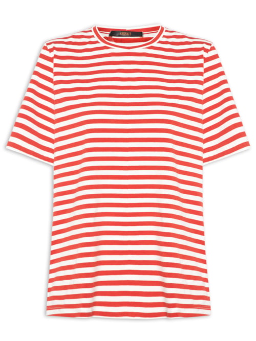 Camiseta Feminina Fio Tinto - Vermelho