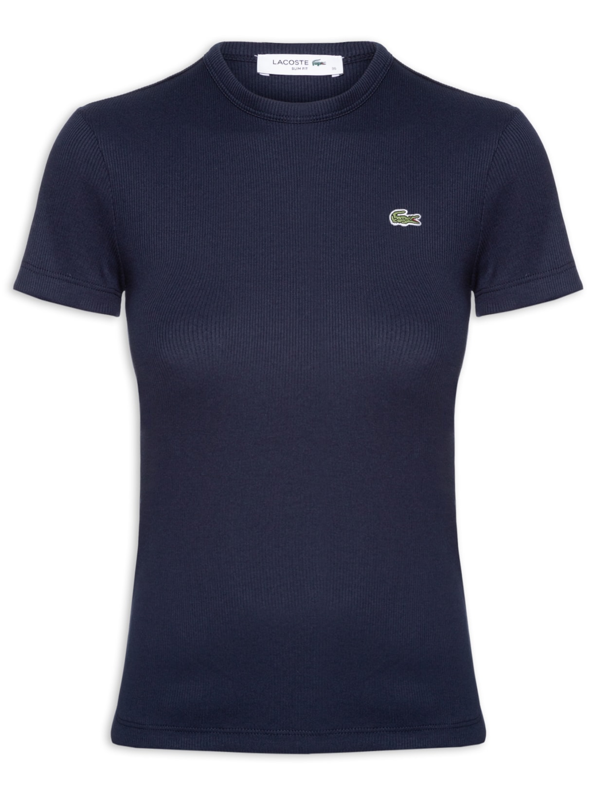 Camiseta Feminina Fit Ajustado Algodão - Azul