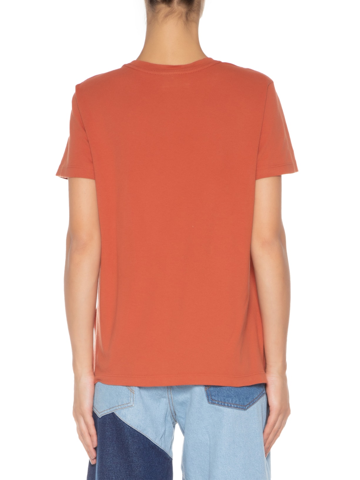 Camiseta Feminina Fit Amo Rio De Janeiro Laranja Farm