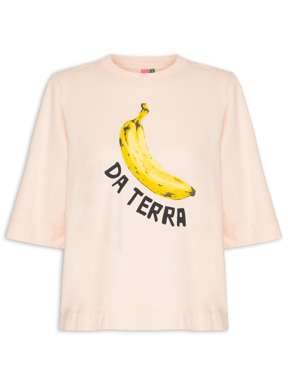 Camiseta Feminina Fit Mangão Banana Da Terra - Rosa