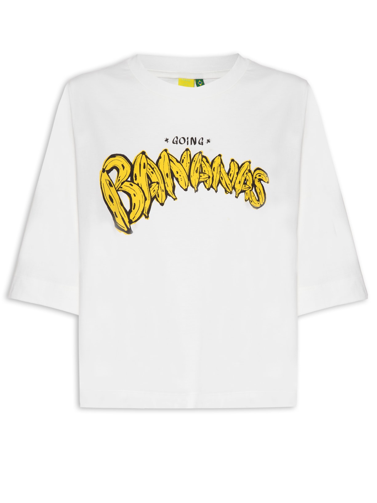 Camiseta Feminina Fit Mangão Going Bananas - Off White