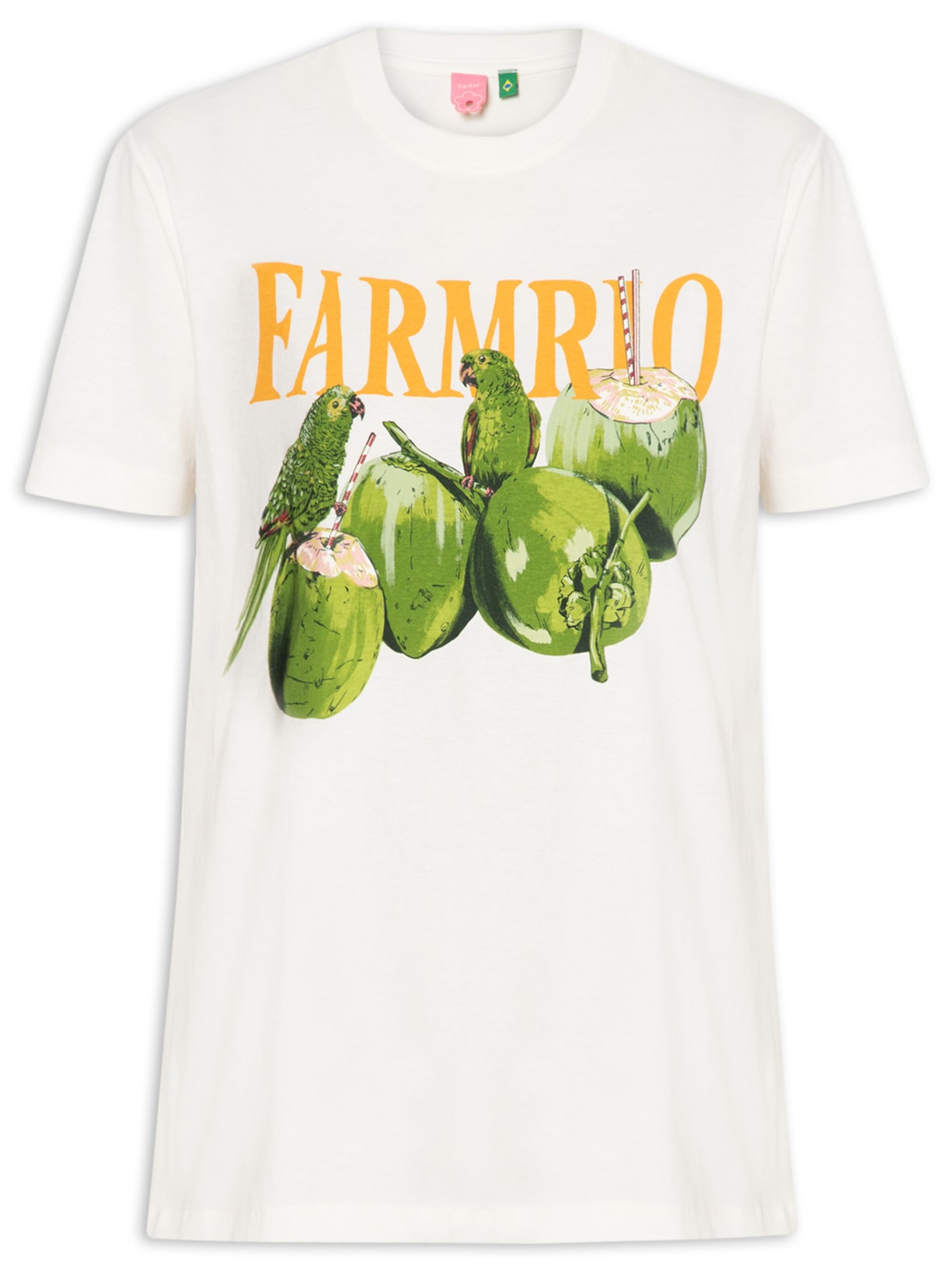 Camiseta Feminina Fit Papacoco Branco Farm