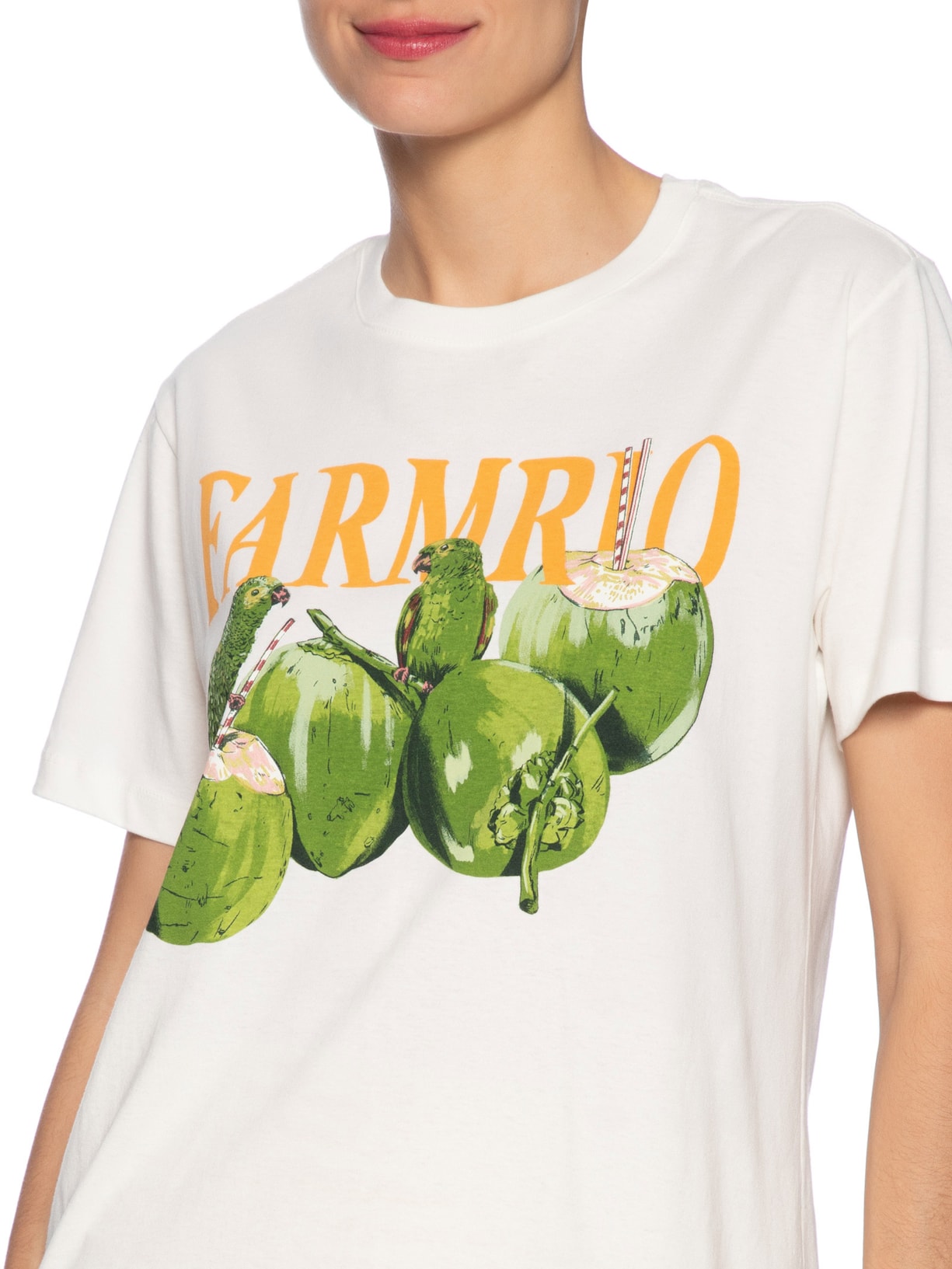Camiseta Feminina Fit Papacoco Branco Farm