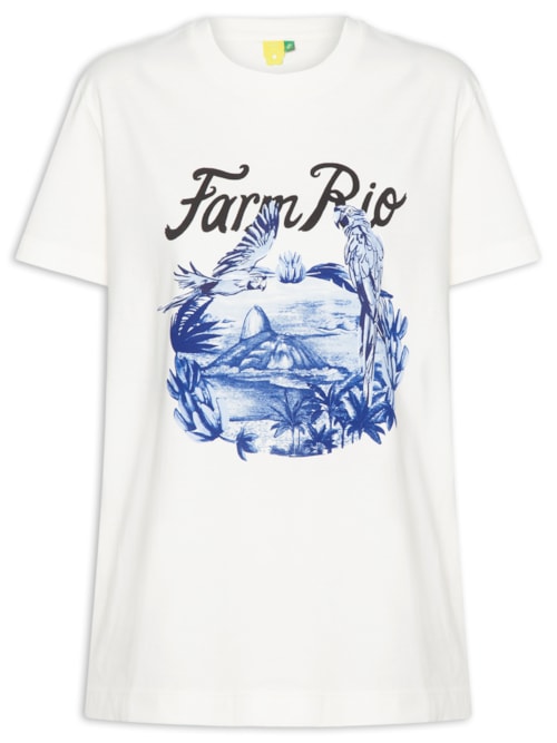 Camiseta Feminina Fit Portal Araras - Branco