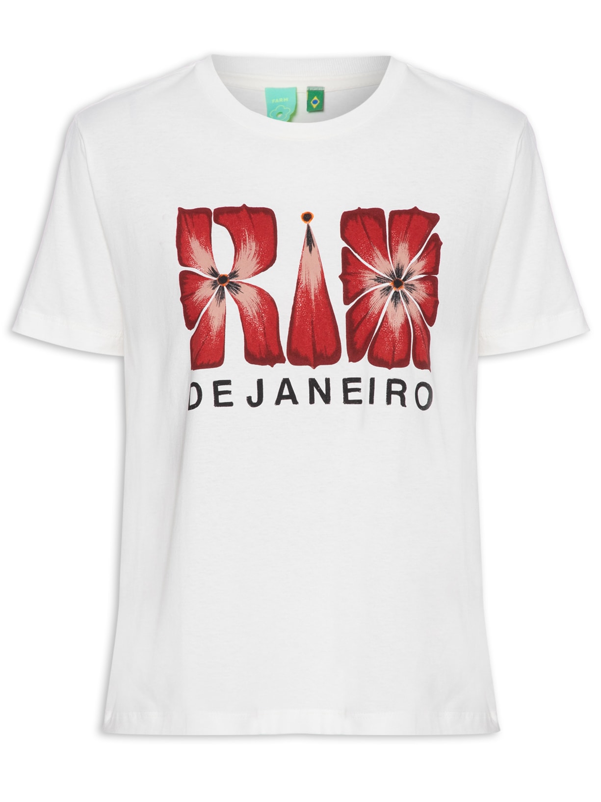 Camiseta Feminina Fit Rio De Janeiro - Branco
