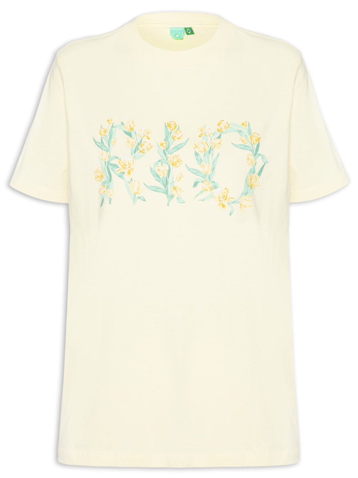 Camiseta Feminina Fit Tulipa Rio Julia Amarelo Farm