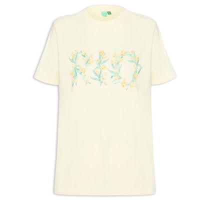 Camiseta Feminina Fit Tulipa Rio Julia - Amarelo