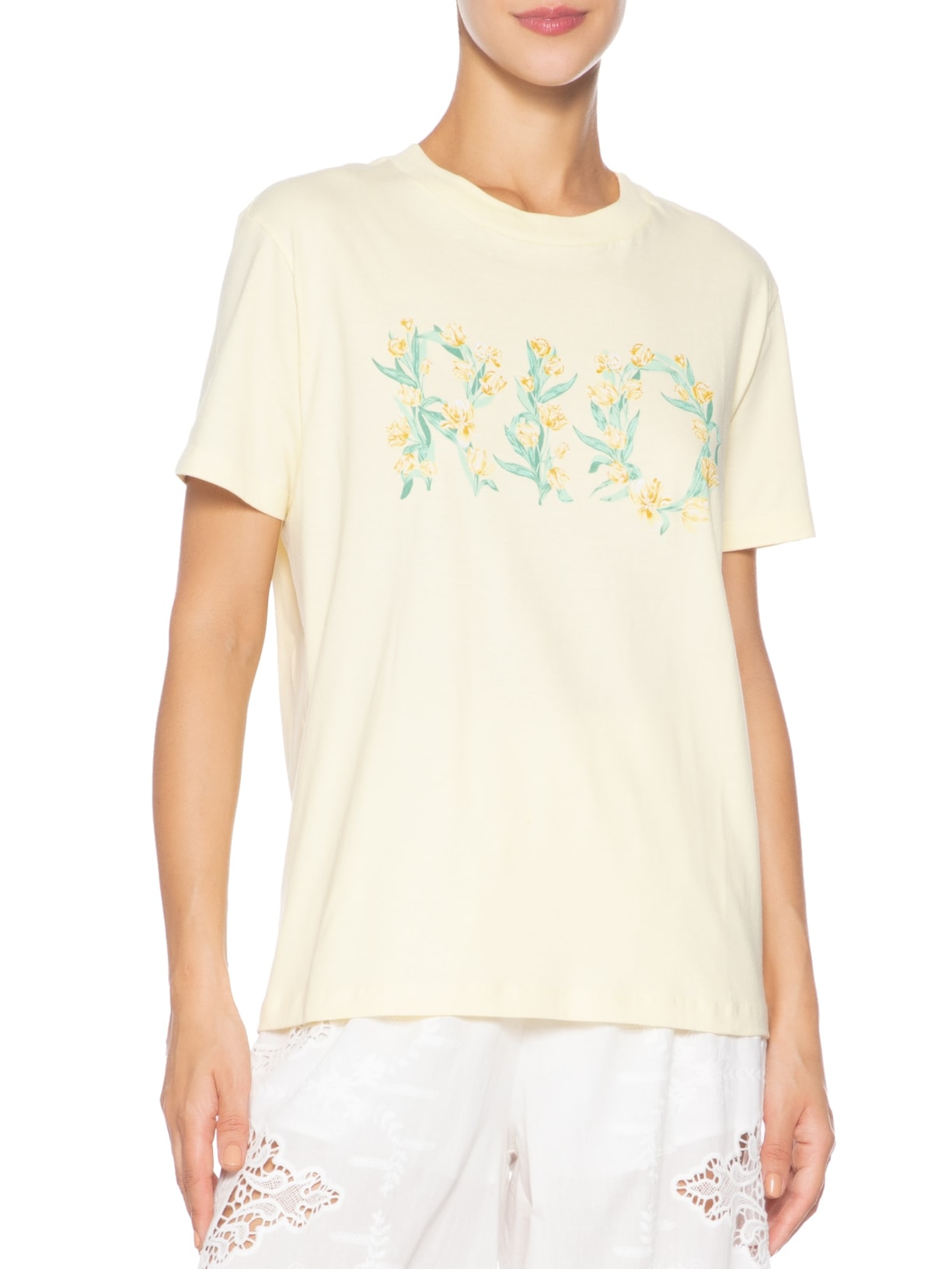 Camiseta Feminina Fit Tulipa Rio Julia Amarelo Farm