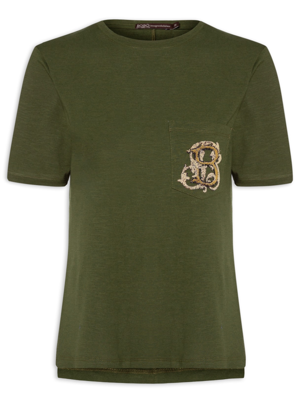 Camiseta Feminina Flame Bb Vd Militar - Preto