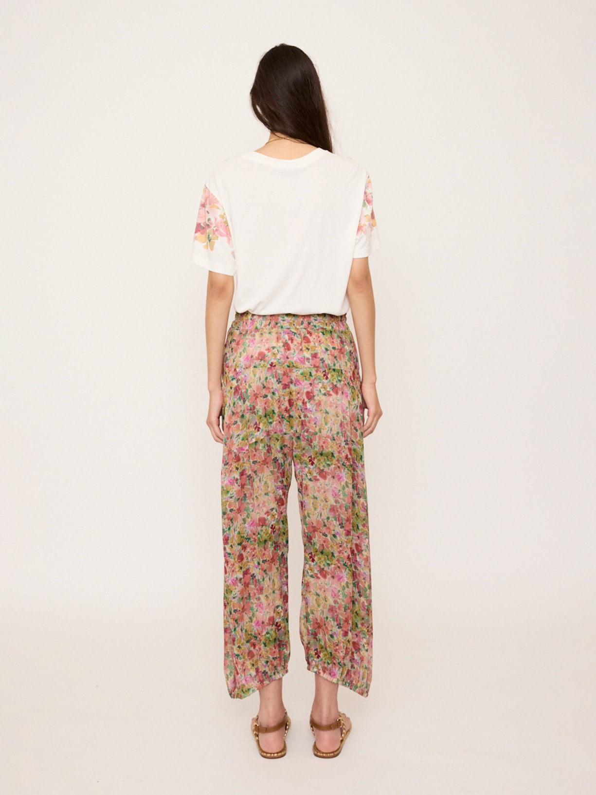 Camiseta Feminina Flora V27 Off White Mixed