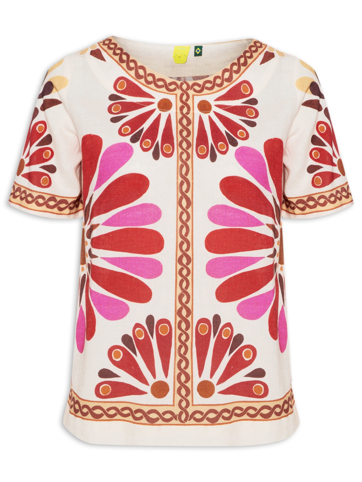 Camiseta Feminina Florejo - Bege