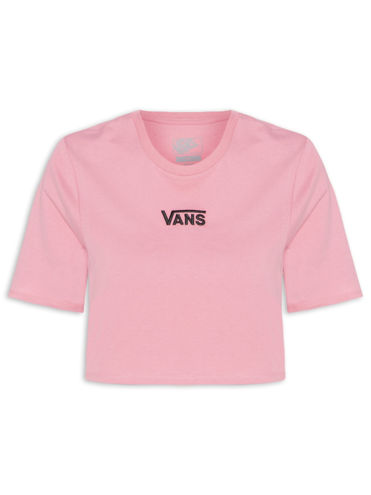 Camiseta Feminina Flying V Crew Crop II - Rosa