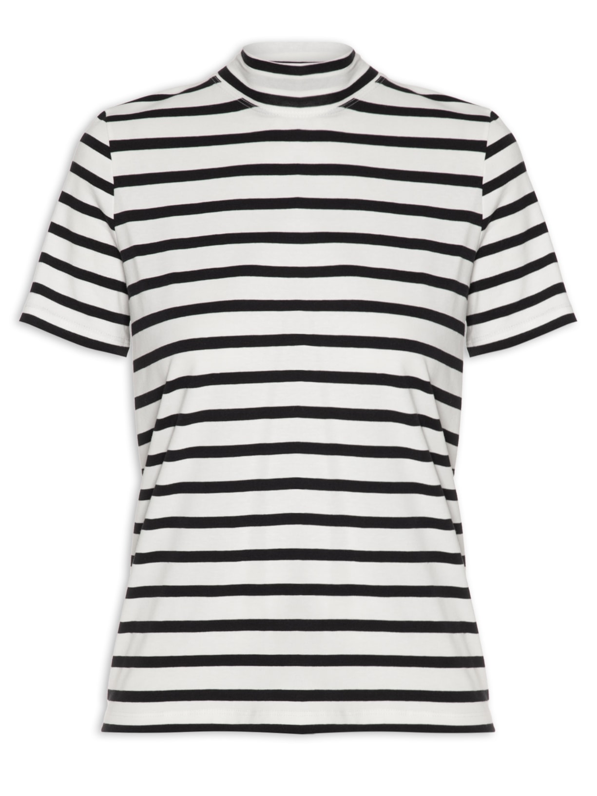 Camiseta Feminina Francesca Classic Stripes - Branco