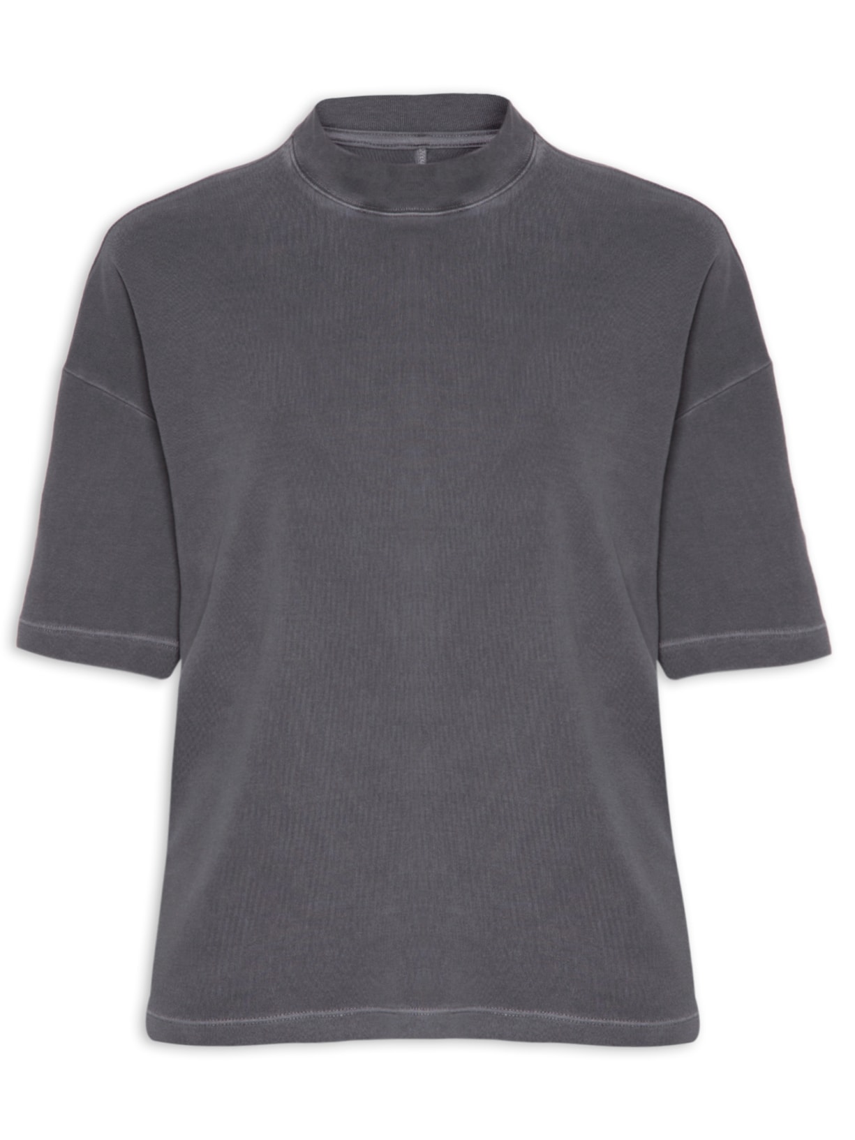 Camiseta Feminina Francesca Maxi - Cinza