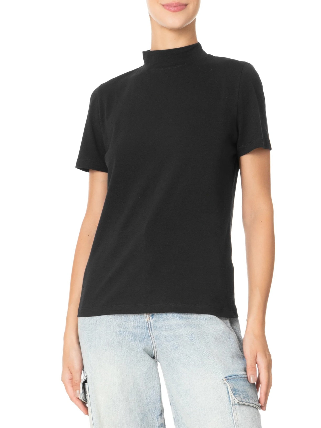 Camiseta Feminina Francesca Preto Camys