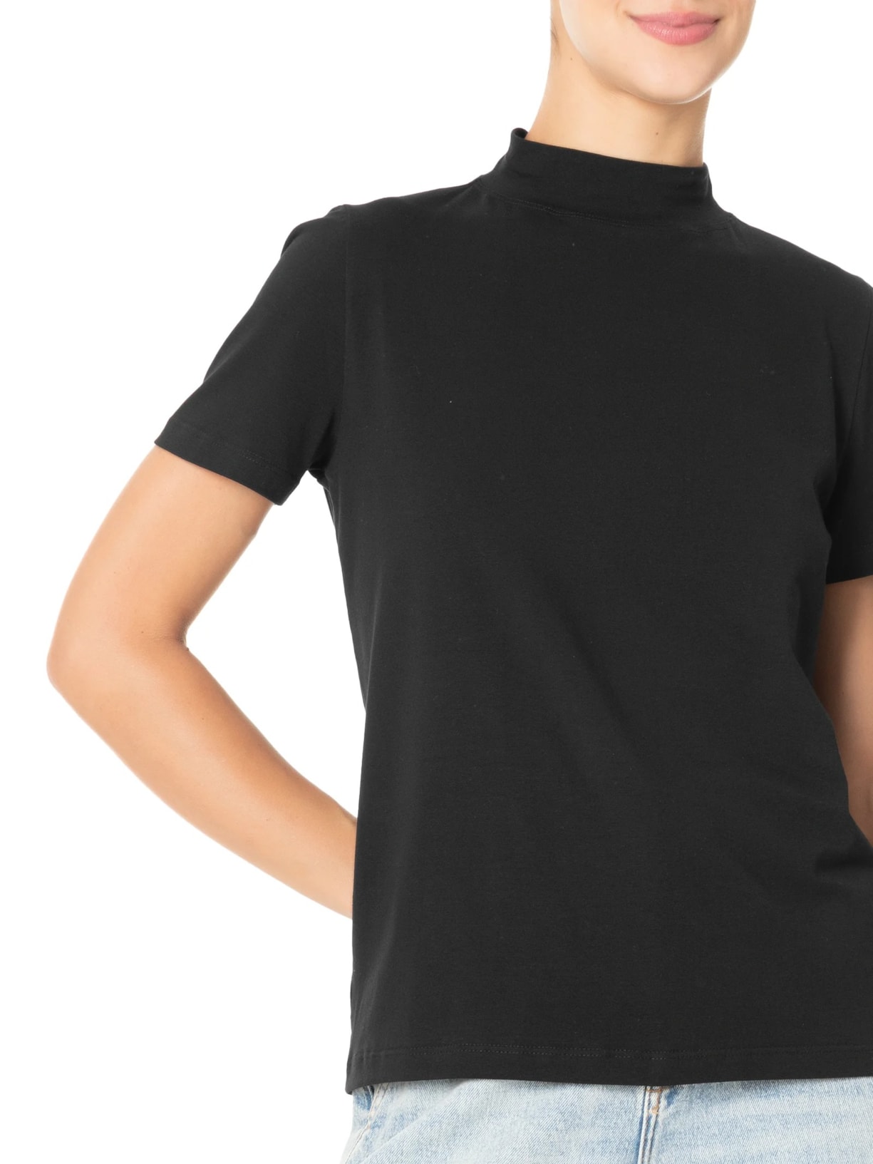 Camiseta Feminina Francesca Preto Camys