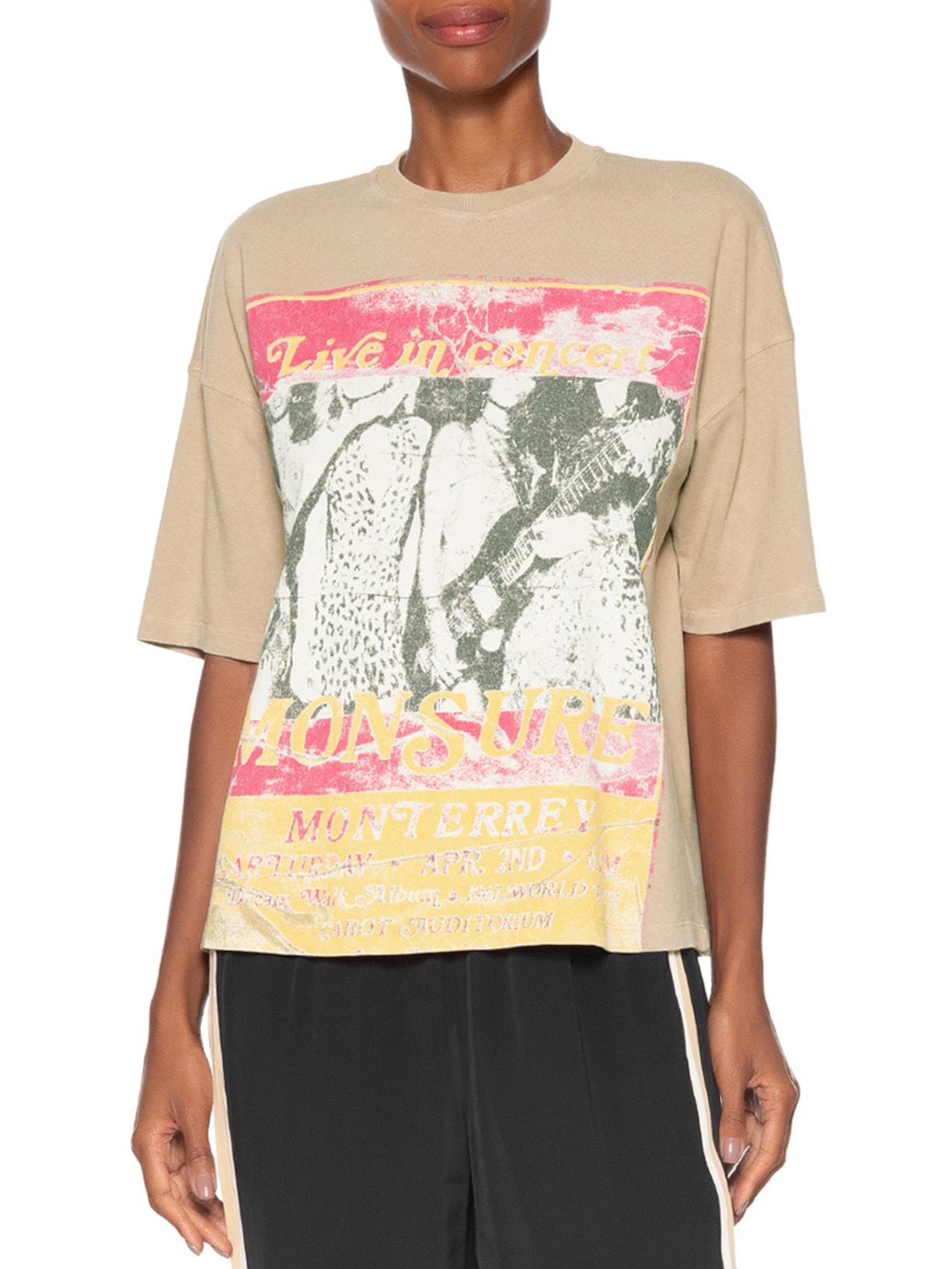 Camiseta Feminina Fun Monsure Marrom Animale