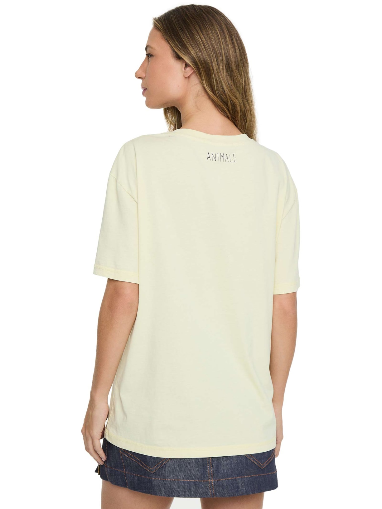 Camiseta Feminina Fun Straberry Fields Amarelo Animale