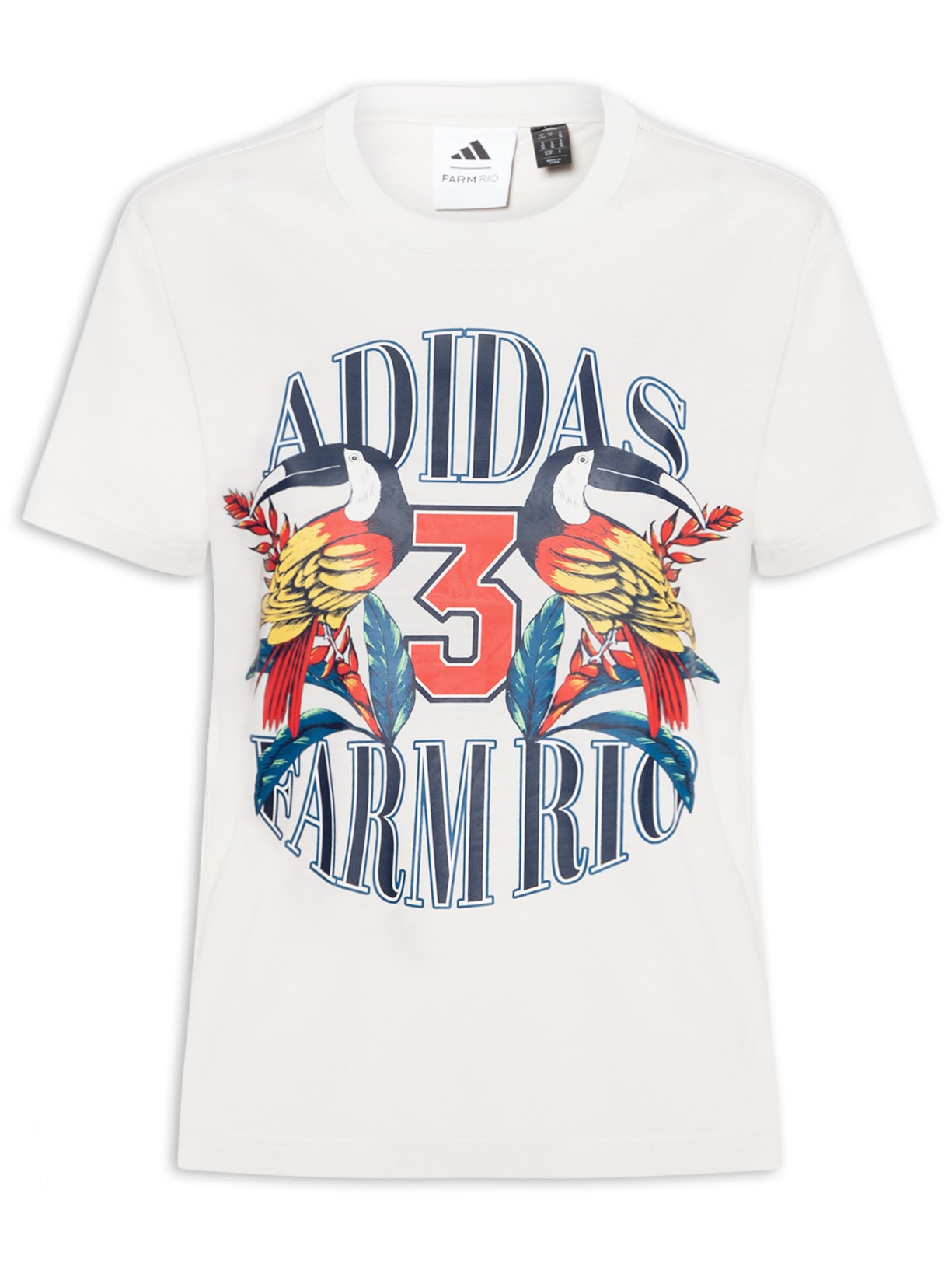 Camiseta Feminina GFX Cinza Adidas + Farm