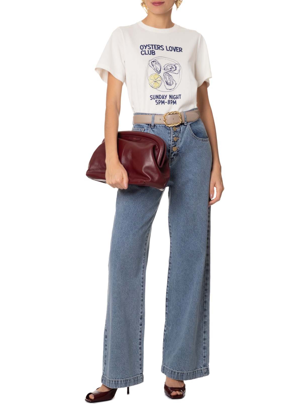 Camiseta Feminina Gisela Off White Iorane